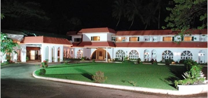 ATS Willingdon Hotel lit up at night